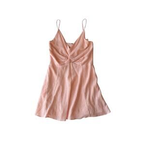 Abercrombie Pink Mini Dress Large NWT Ruched Bust Slip Dress